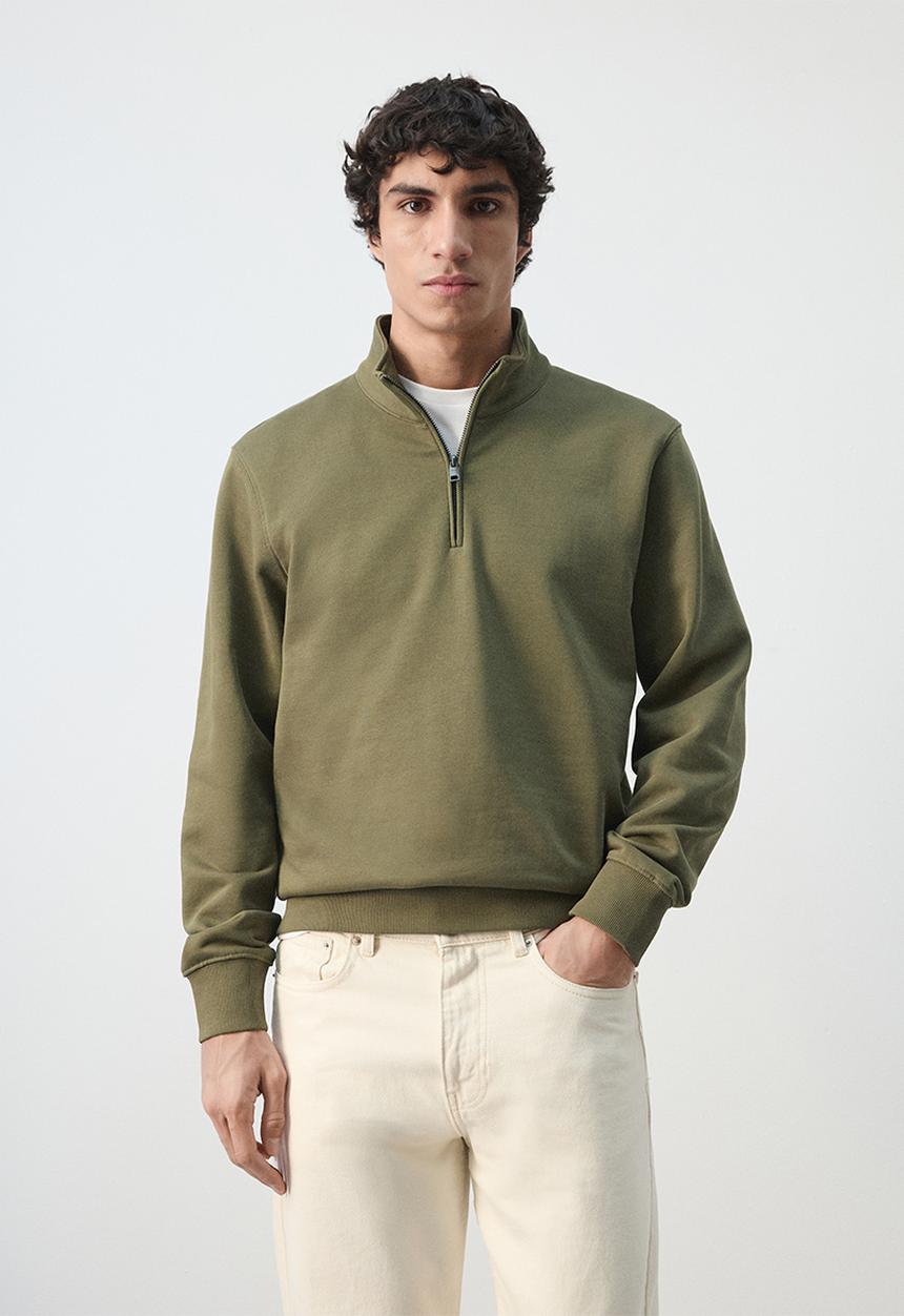 MANGO - Sweatshirt Winne - Dark Green