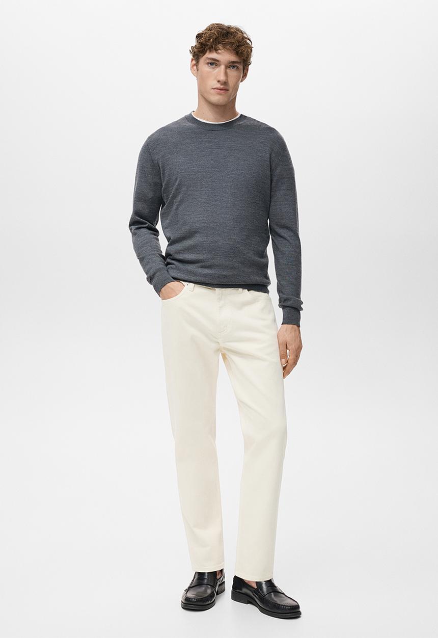 MANGO - Jeans Ben - Light Beige