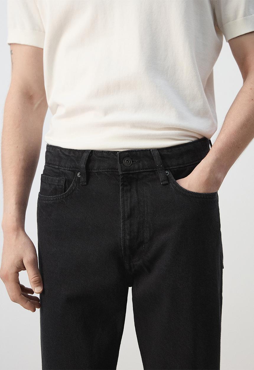 MANGO - Jeans Sammy - Black Denim