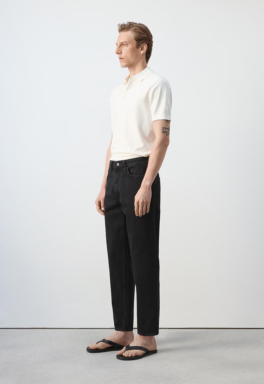 MANGO - Jeans Sammy - Black Denim