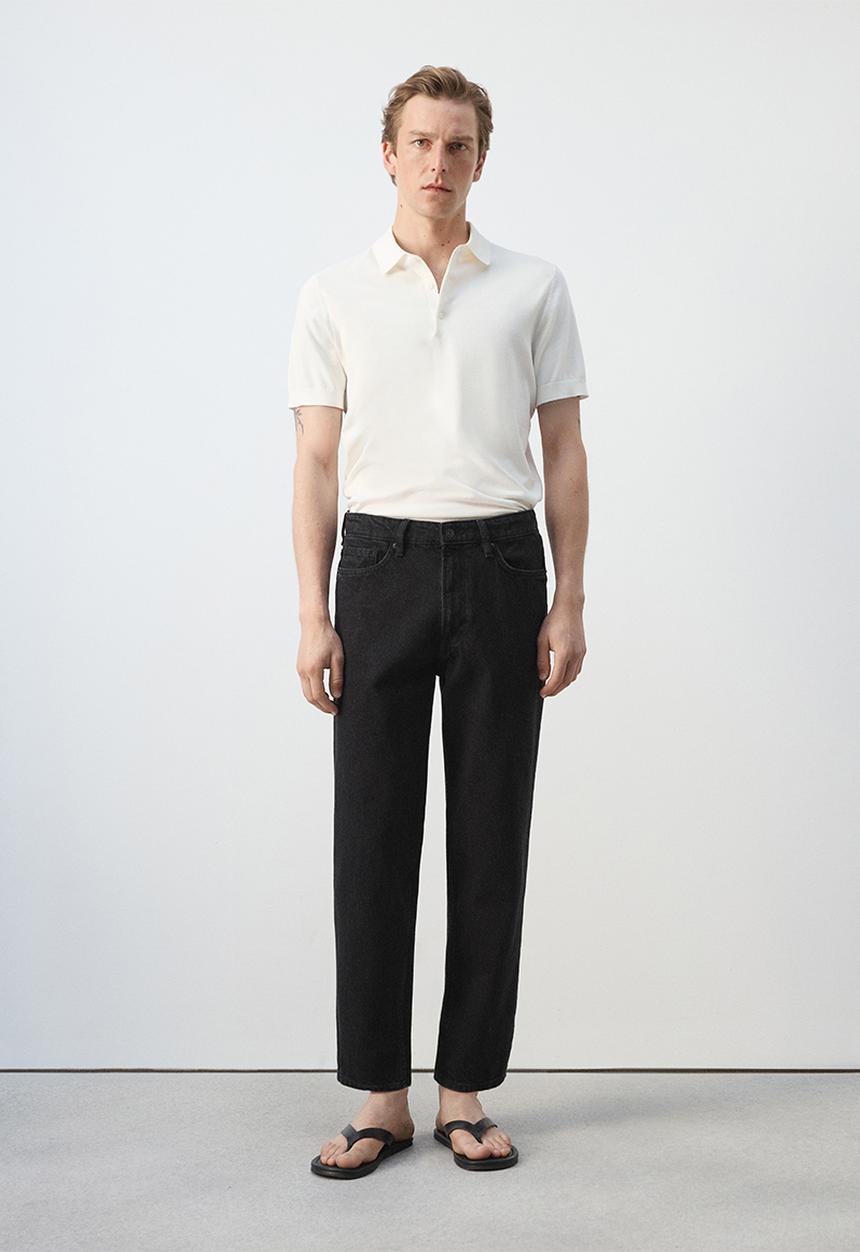 MANGO - Jeans Sammy - Black Denim