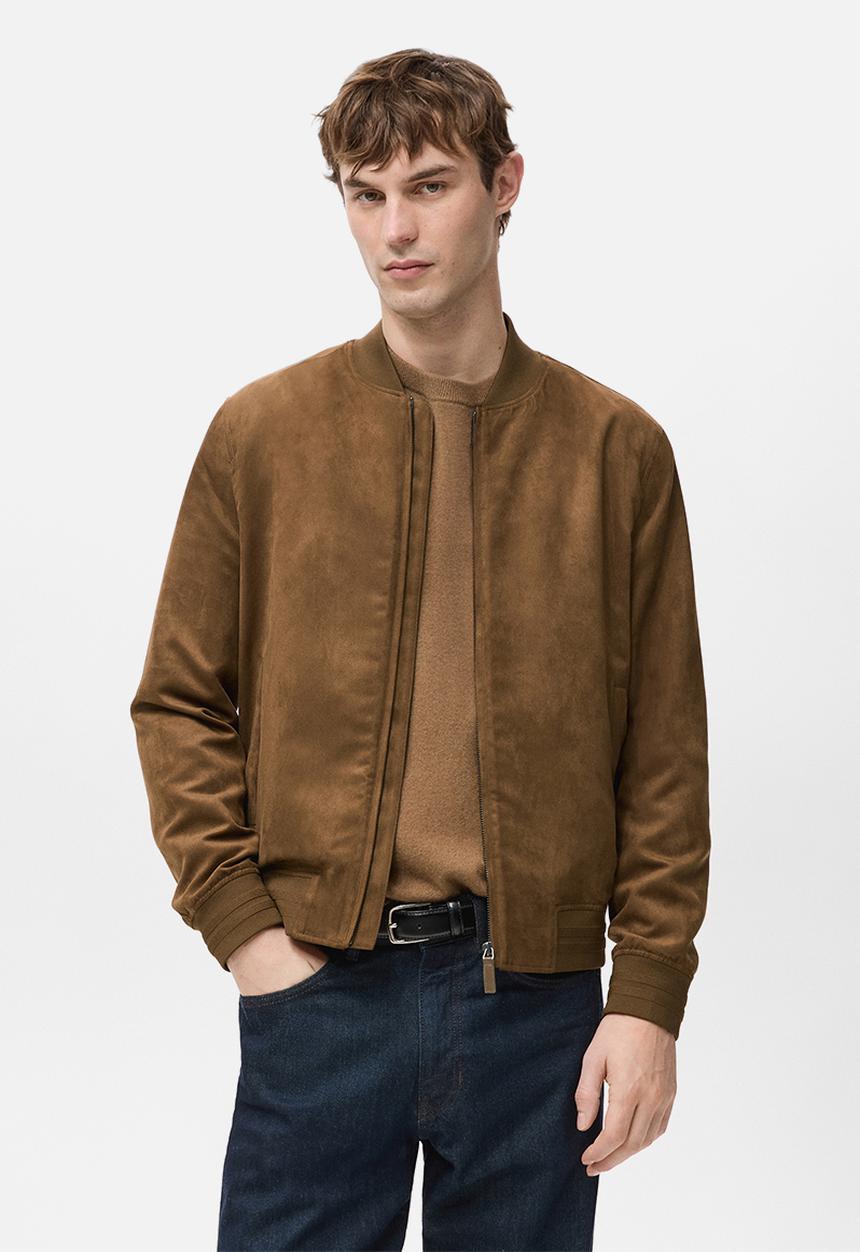 MANGO - Jacket Bero - Dark Brown