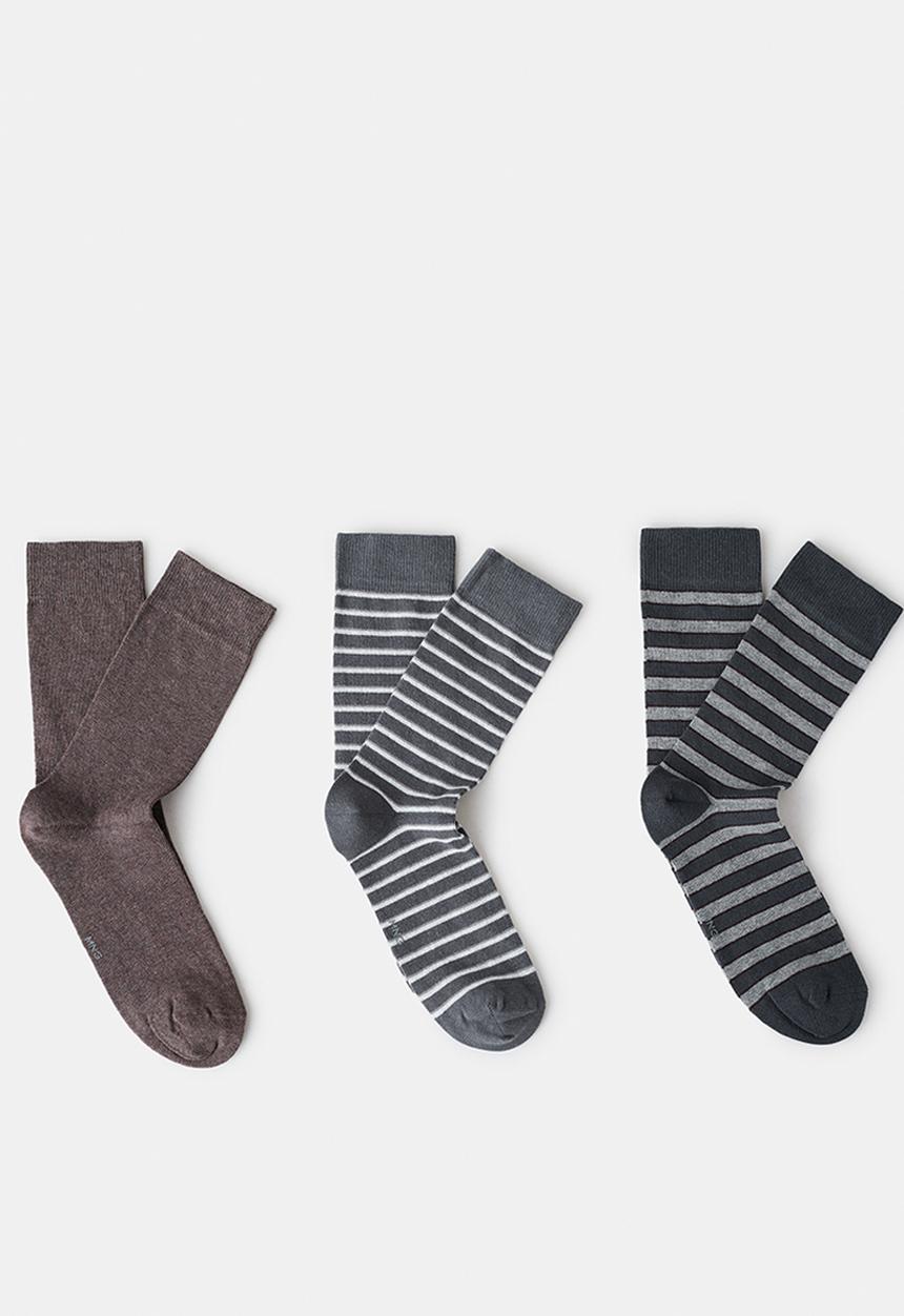 MANGO - Socks Trira2 - Brown