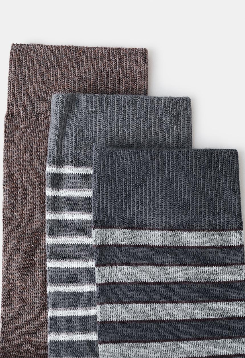 MANGO - Socks Trira2 - Brown