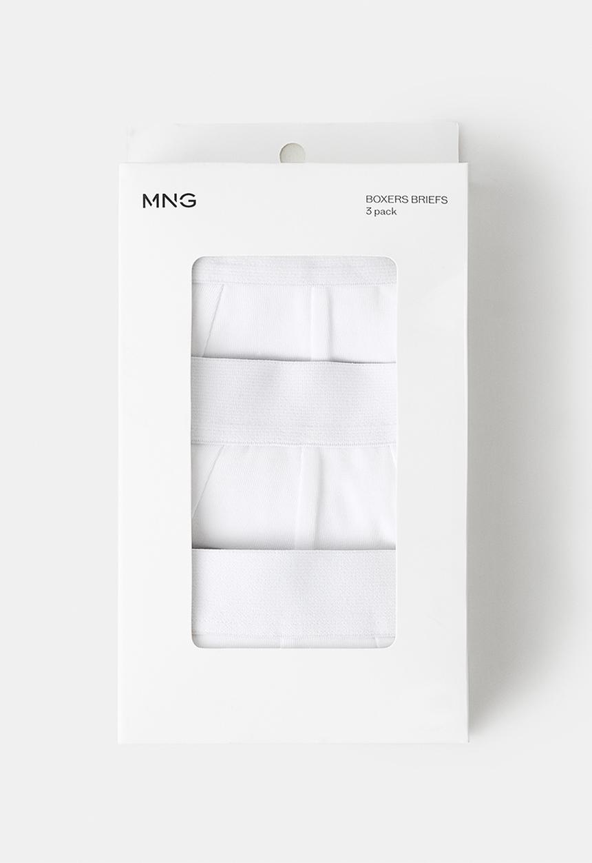 MANGO - Boxers Triwhite - White