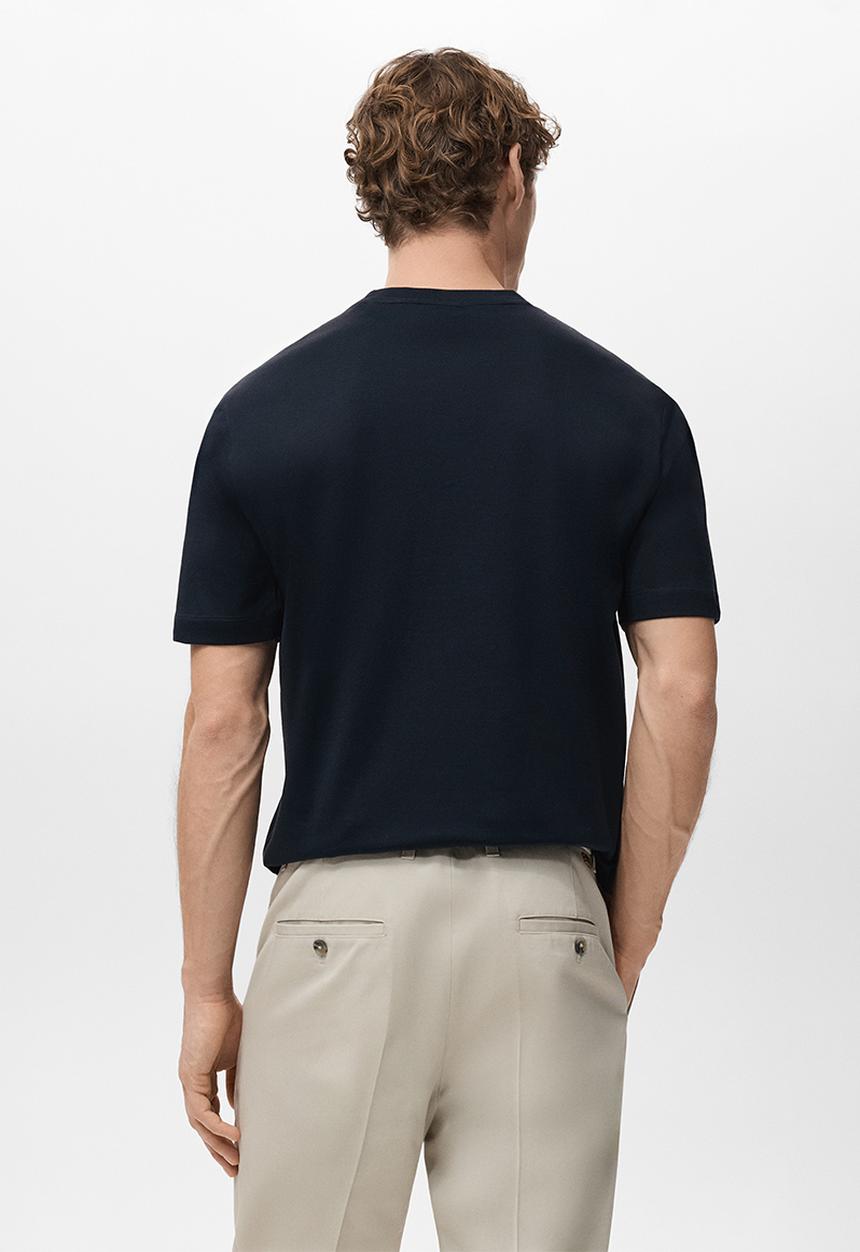 MANGO - T-Shirt  Bellow - Navy