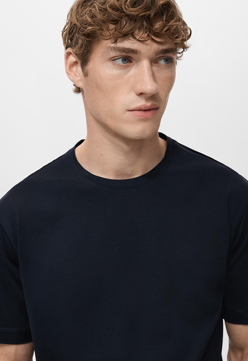 MANGO - T-Shirt  Bellow - Navy