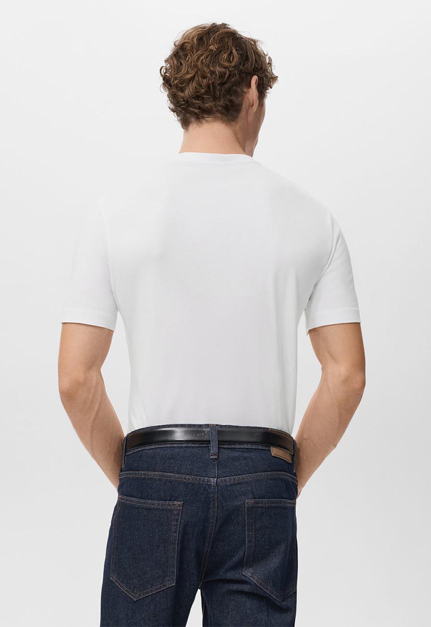 MANGO - 2 Pack Stretch Tees - White