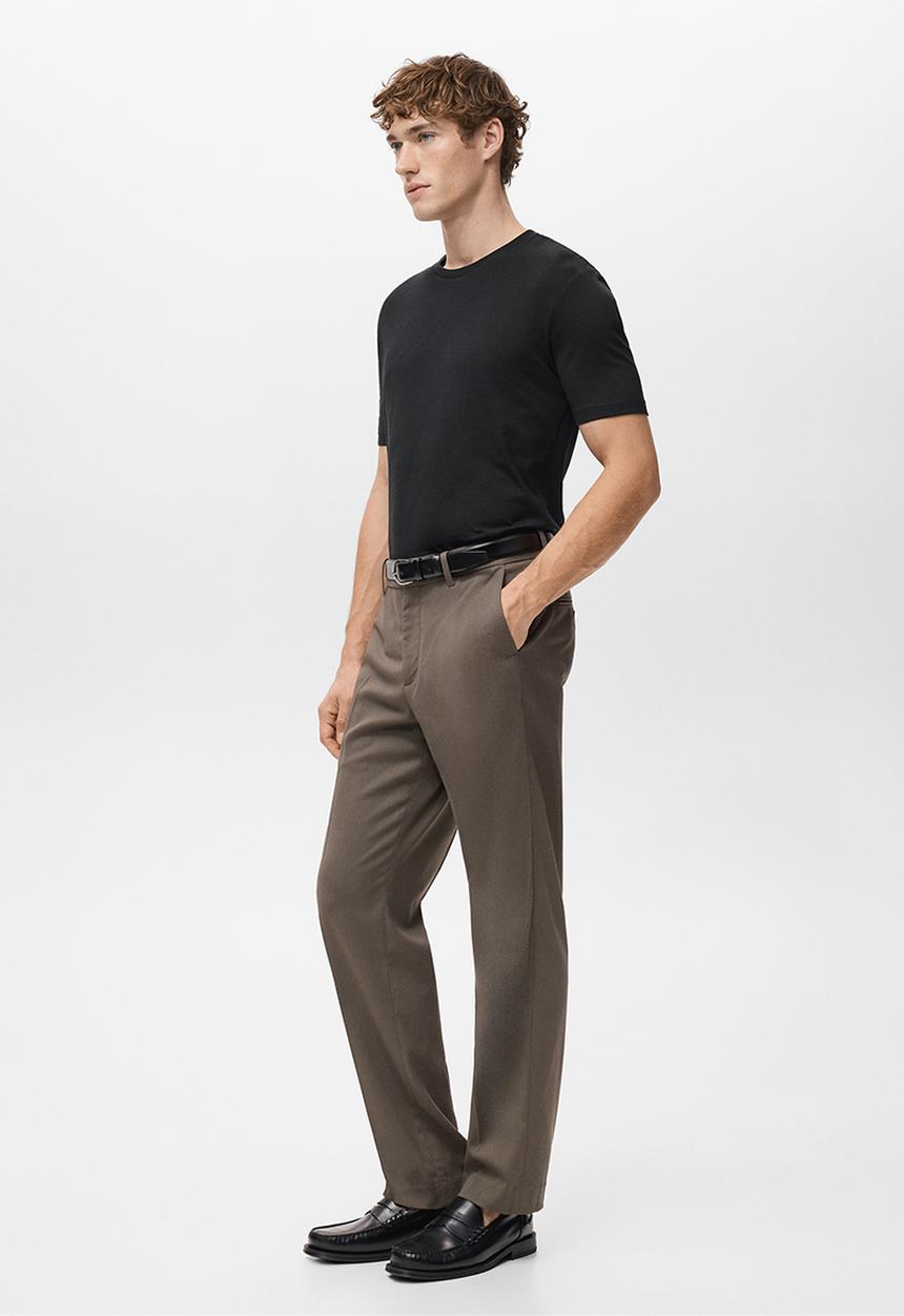 MANGO - 2 Pack Stretch Tees - black