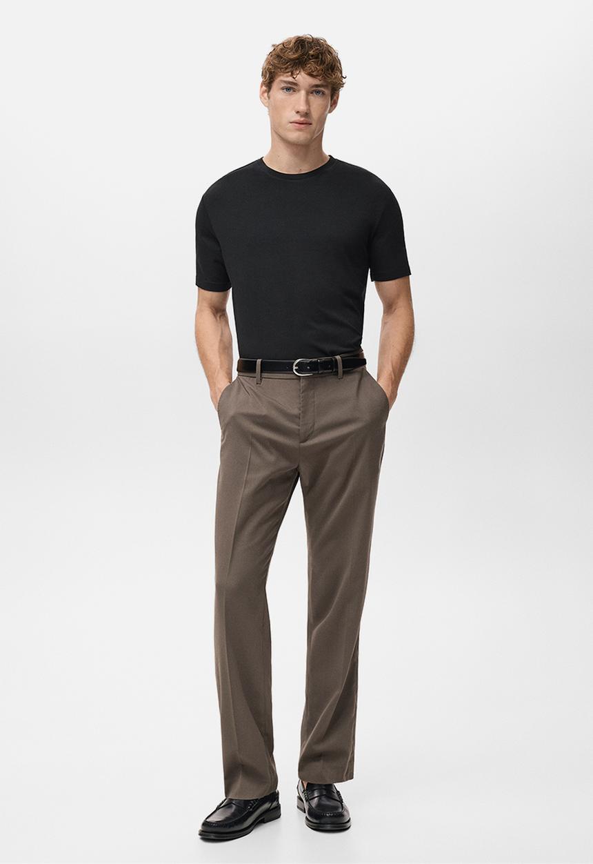 MANGO - 2 Pack Stretch Tees - black