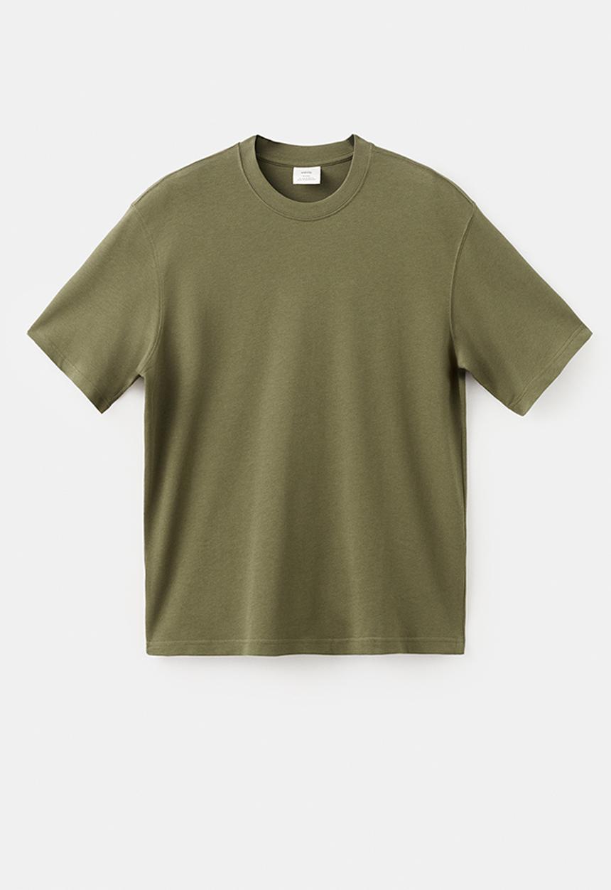 MANGO - T-Shirt  Anouk - Dark Green