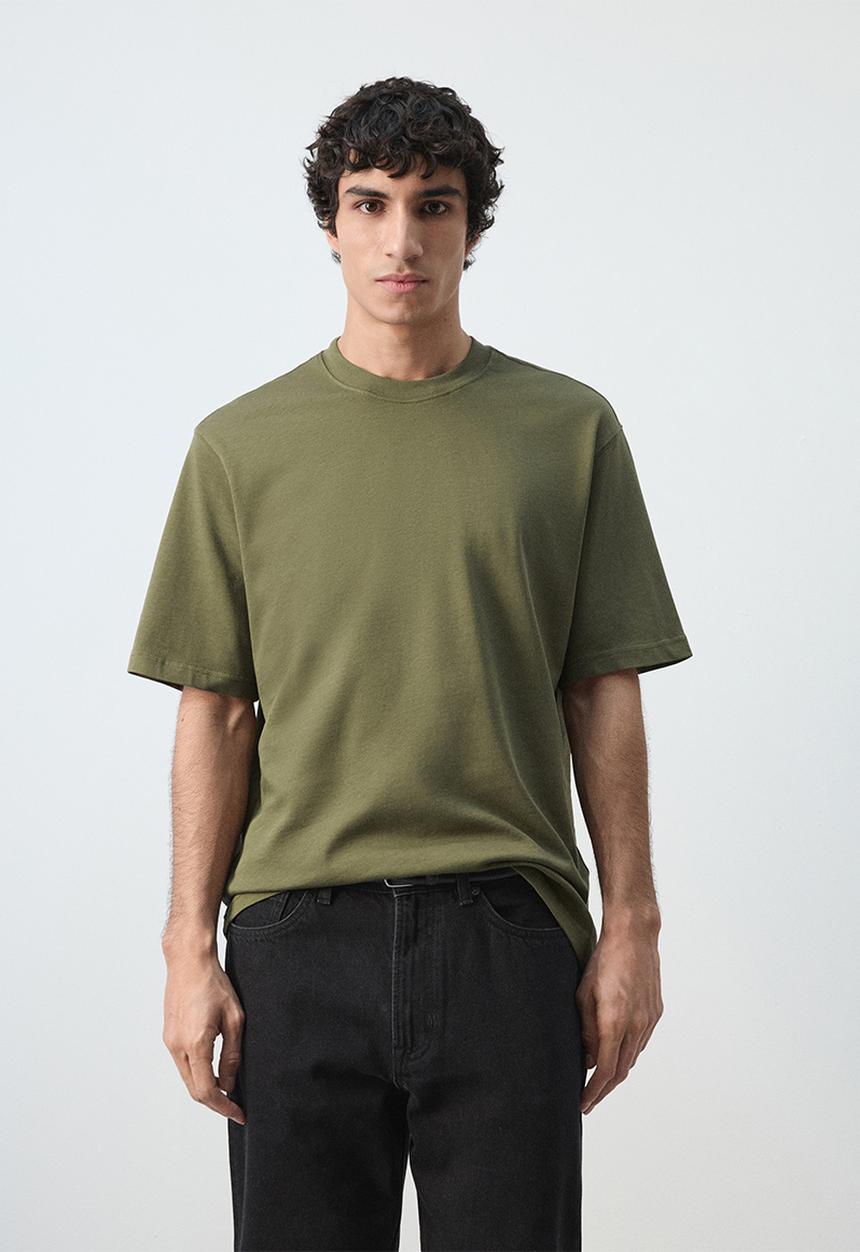 MANGO - T-Shirt  Anouk - Dark Green