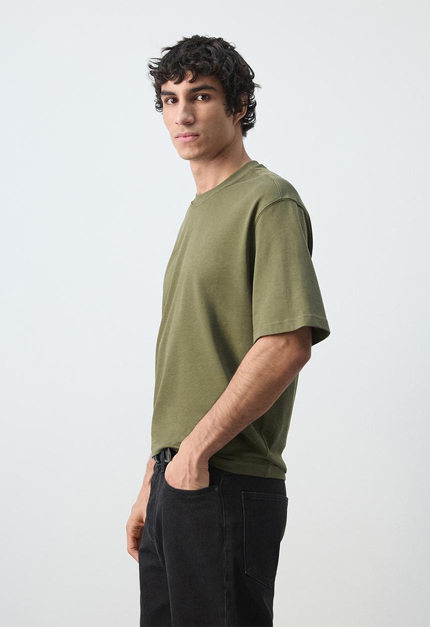 MANGO - T-Shirt  Anouk - Dark Green