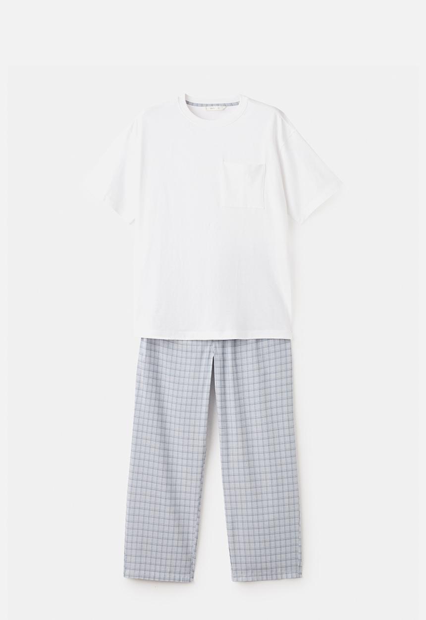 MANGO - Pyjama Ancla - Medium Blue