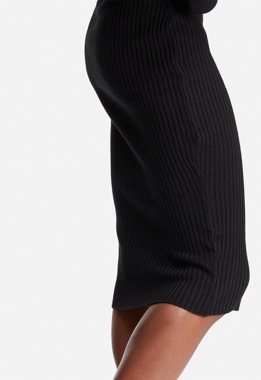 dailyfriday - Ribbed knit tube skirt