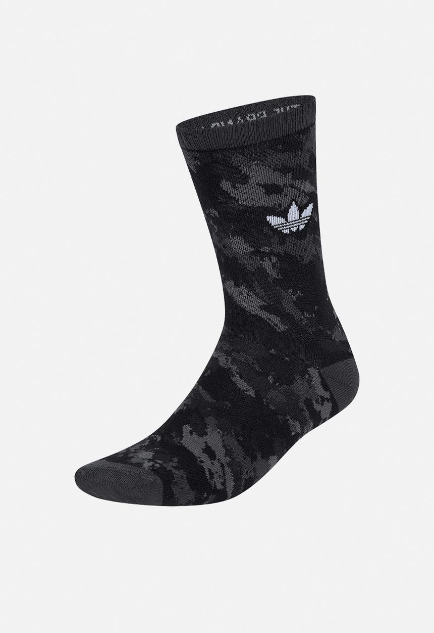 adidas Originals - Camo Crew Sock 2-Pack - Carbon Grey /Black