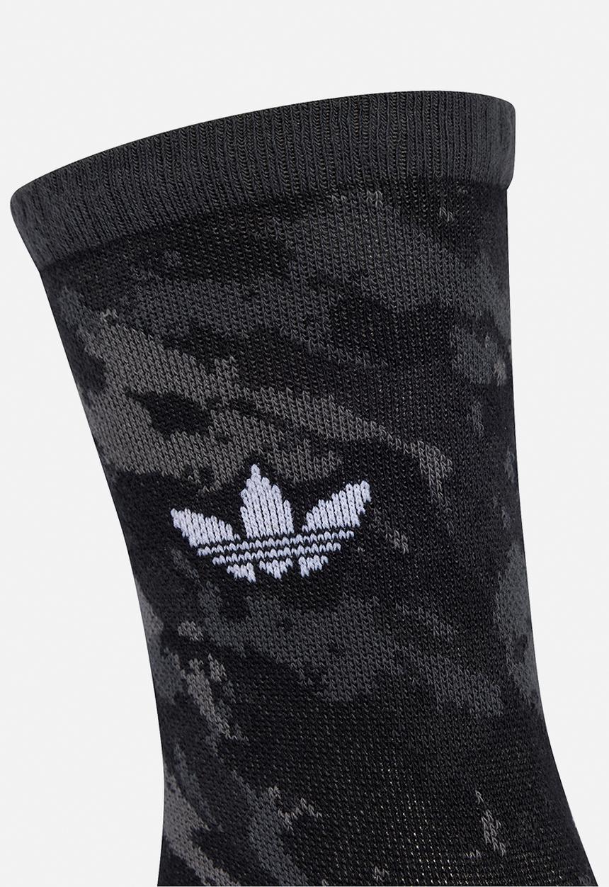 adidas Originals - Camo Crew Sock 2-Pack - Carbon Grey /Black