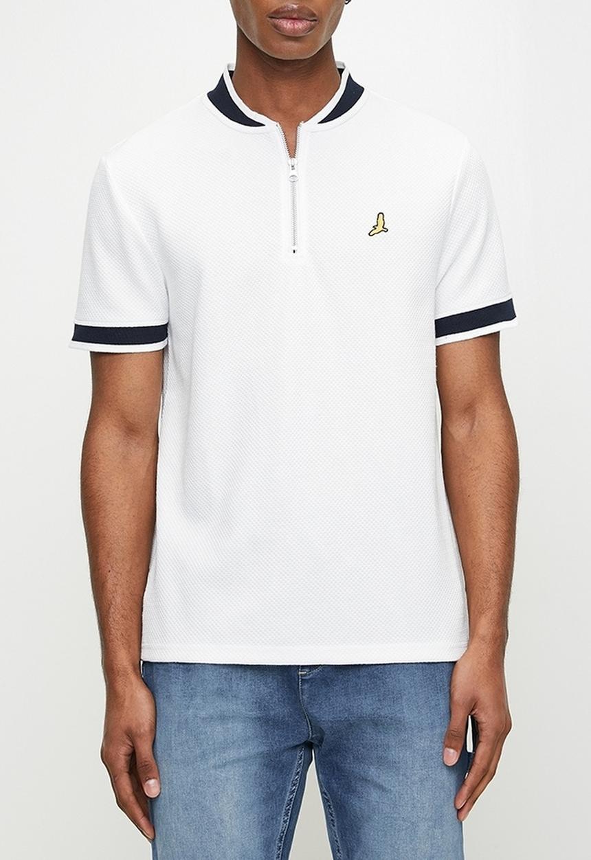 Brave Soul - Polo T-Shirts - Cream