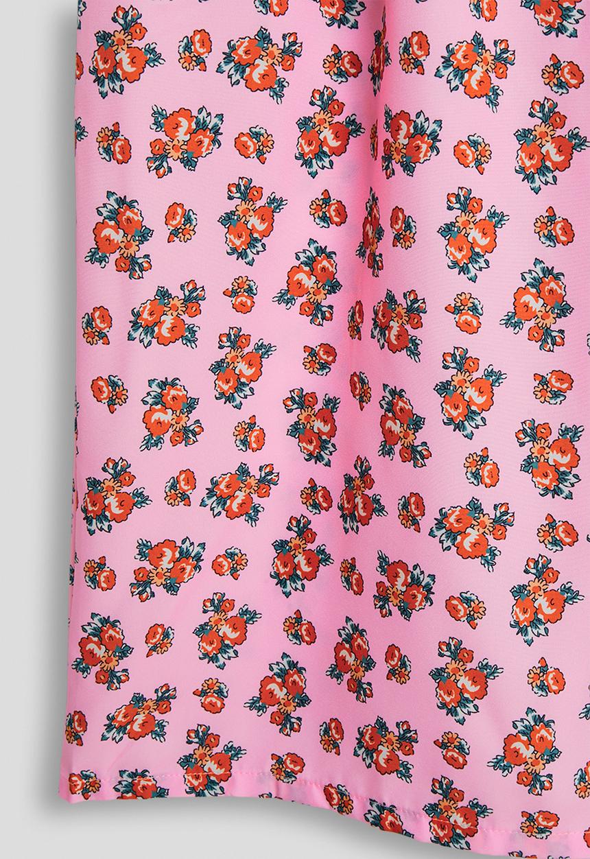 Pop Candy - Shirred bodice jumpsuit - pink/floral aop