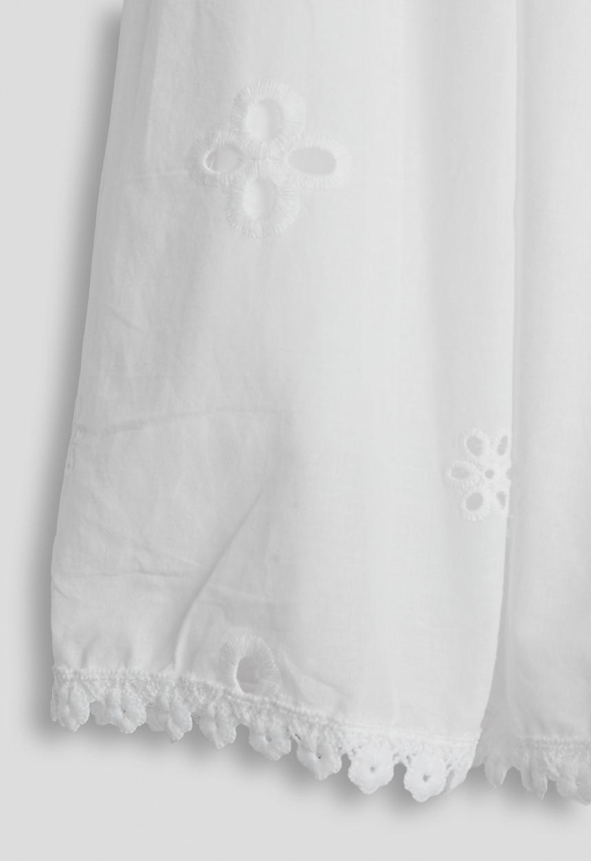 Pop Candy - Scalloped hem skirt - white