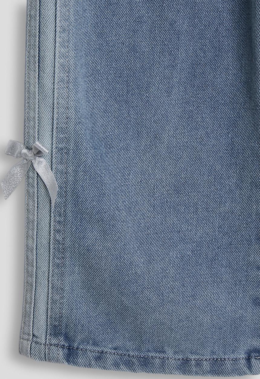 Pop Candy - Side ribbon denim jeans - blue
