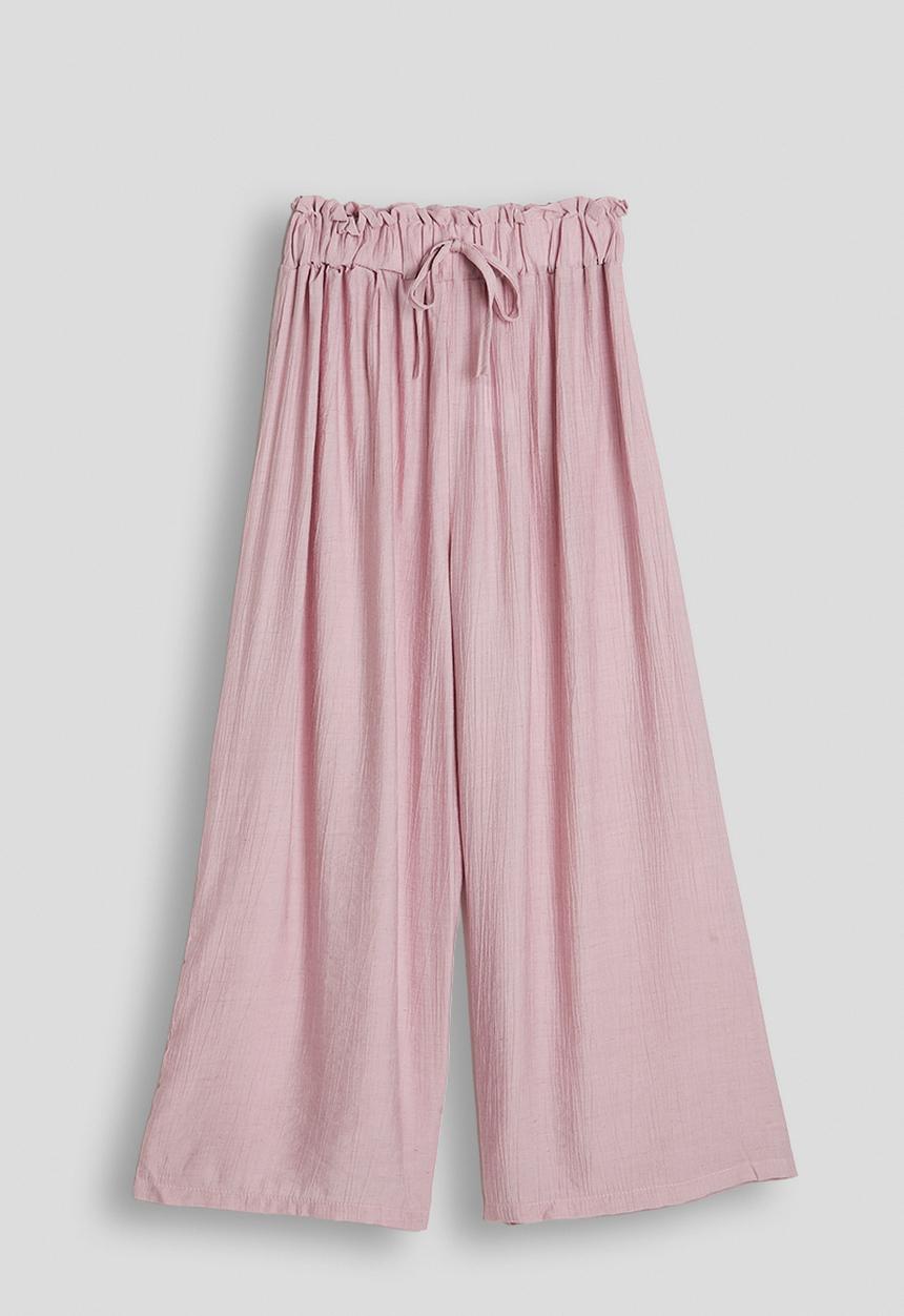 Pop Candy - Paperbag waist pants - pink
