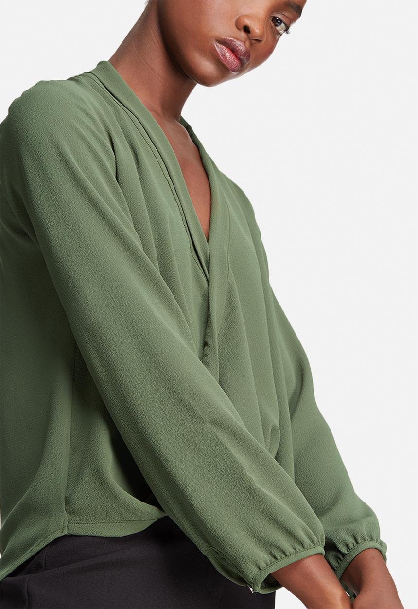 dailyfriday - Wrap front blouse