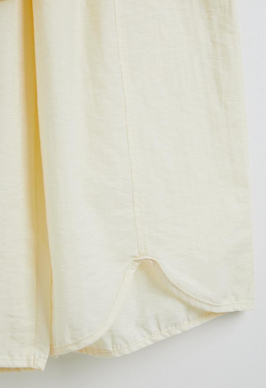 Pop Candy - Pierrot collar top with pants - butter cream