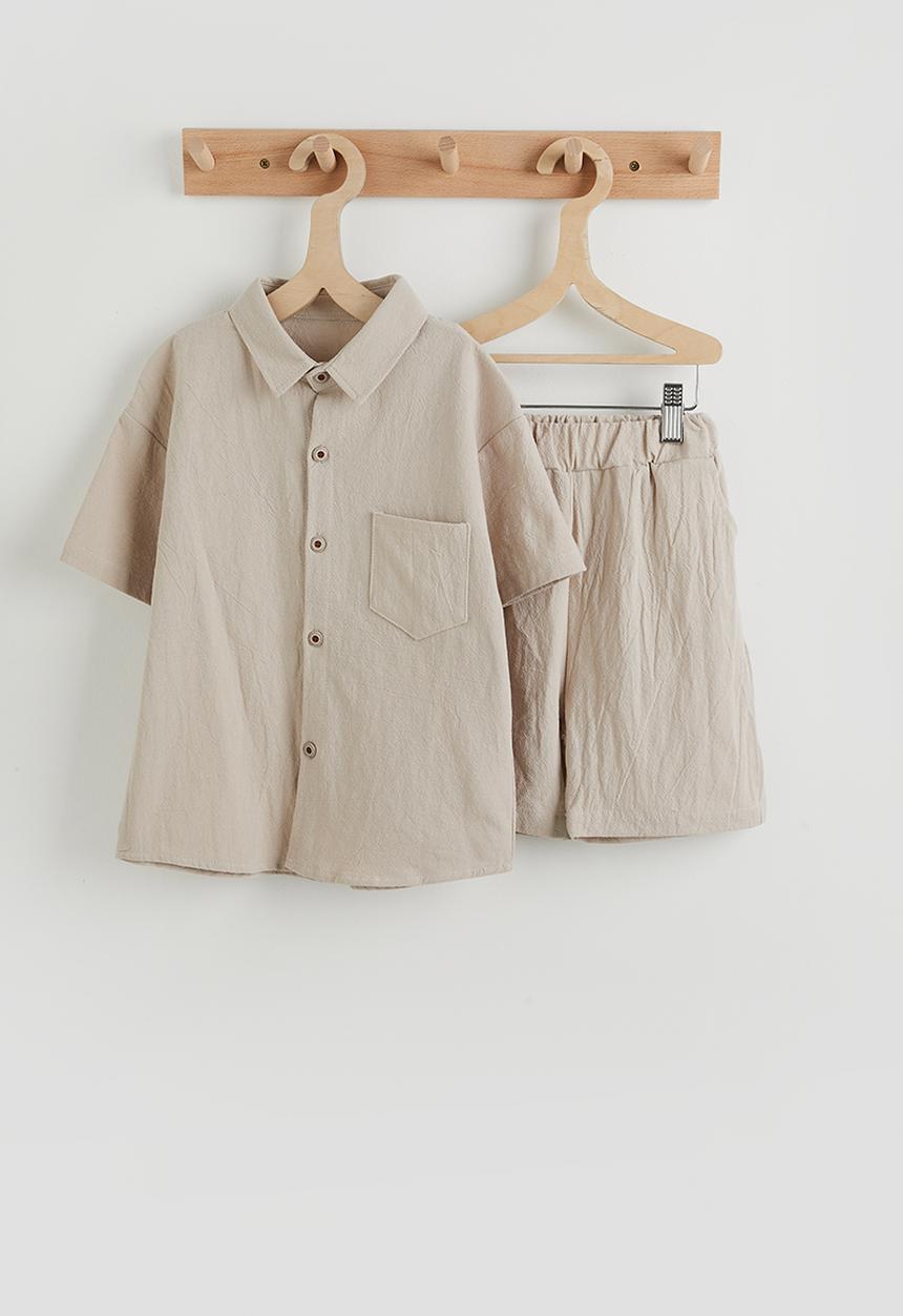Pop Candy - Shirt & shorts - khaki