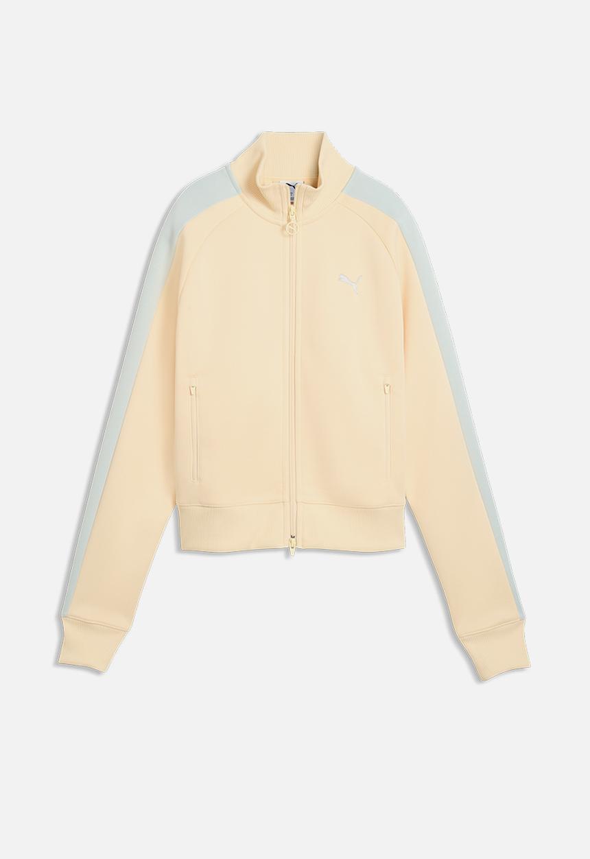 PUMA - T7 Always On Short Track Jacket - Buttercream-Créme De Mint