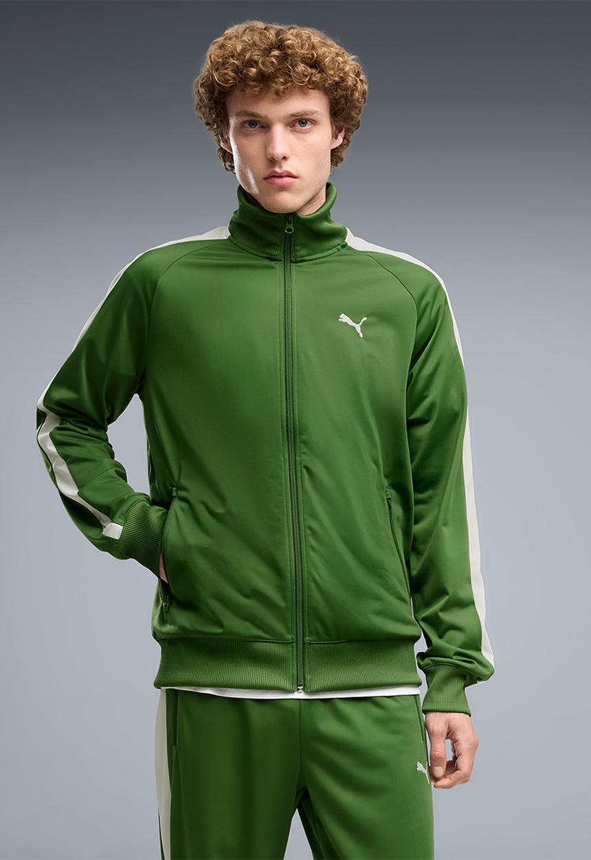 PUMA - ESS T7 Poly Track Jacket- Green