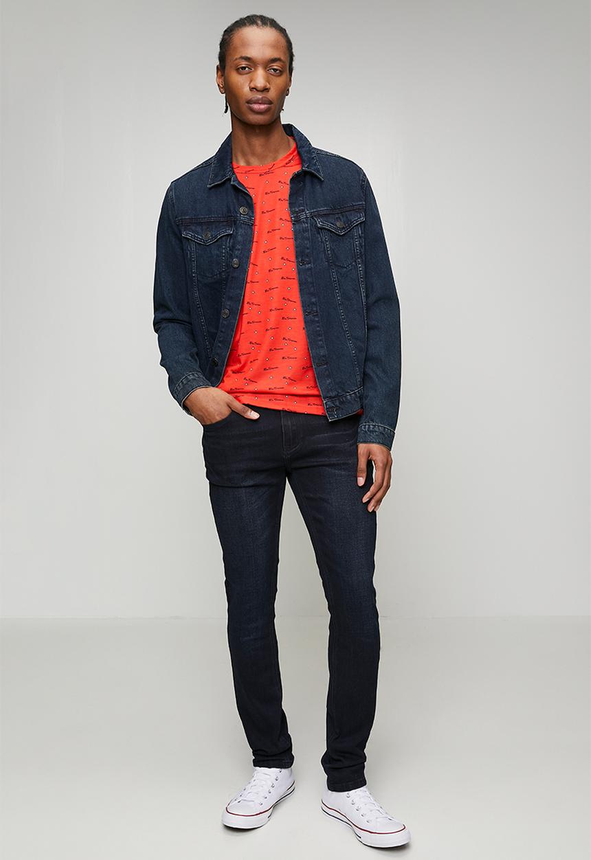 Ben Sherman - Ben Tar Aop Tee Shirt - Red