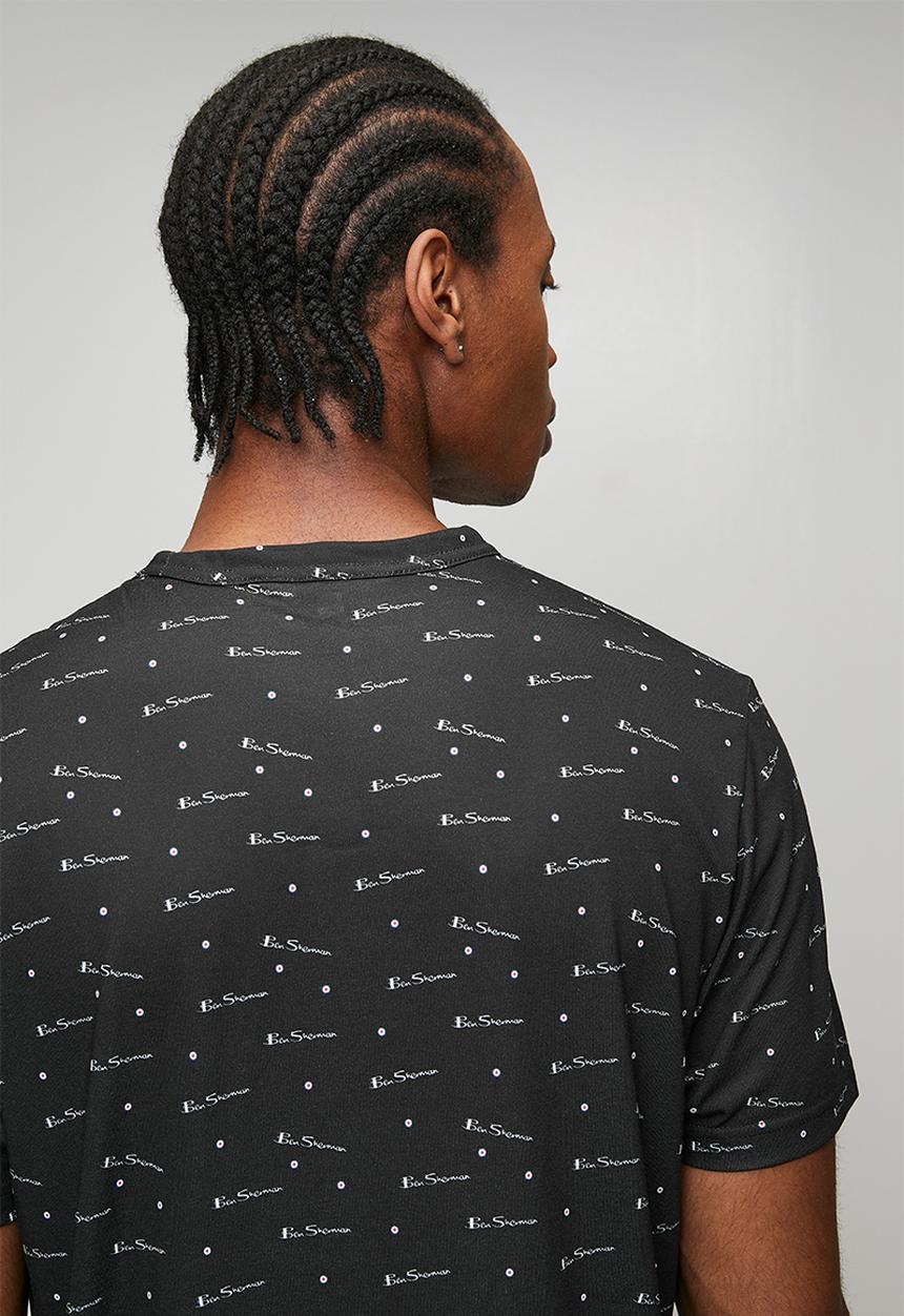 Ben Sherman - Ben Tar Aop Tee Shirt - Black