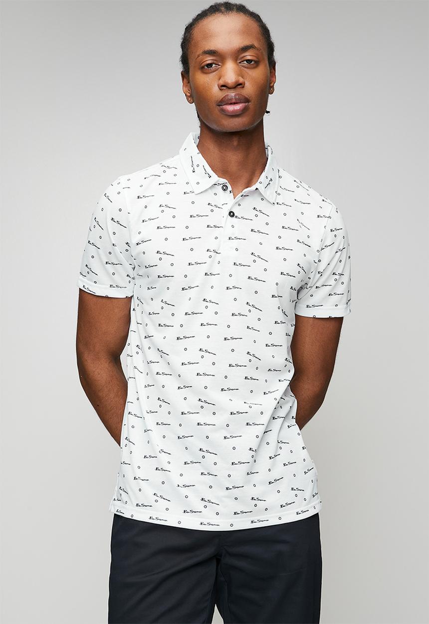 Ben Sherman - Ben Tar Aop Polo - White