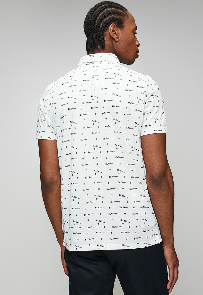 Ben Sherman - Ben Tar Aop Polo - White