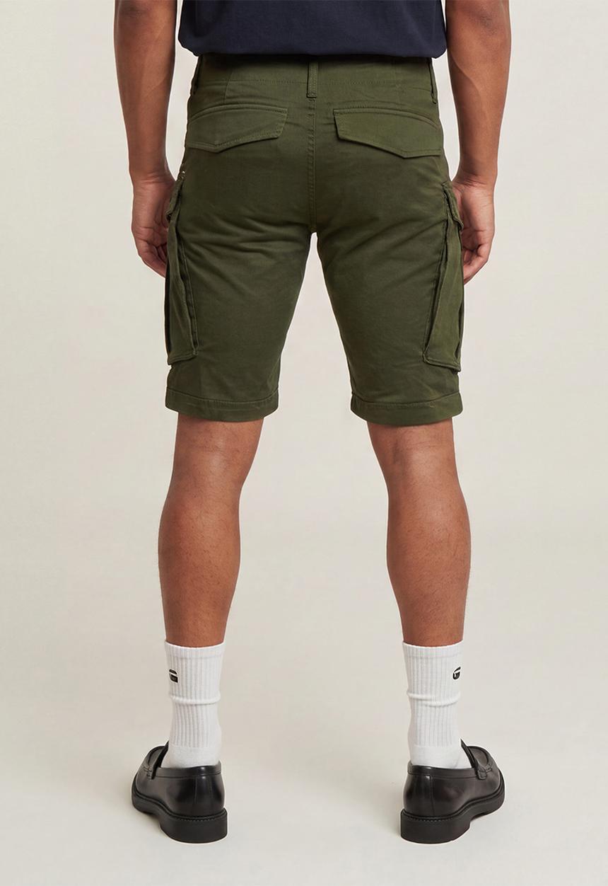 G-STAR - Rovic Zip Regular Short - Dk Bronze Green