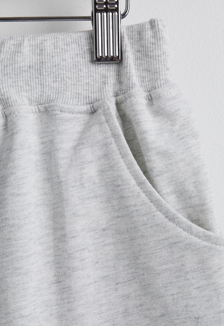 Pop Candy - Polo shirt & sweatshorts - blue stripe / grey