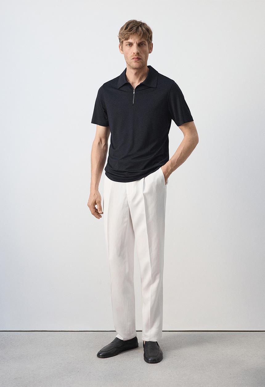 MANGO - Poloshirt Carlez - Navy