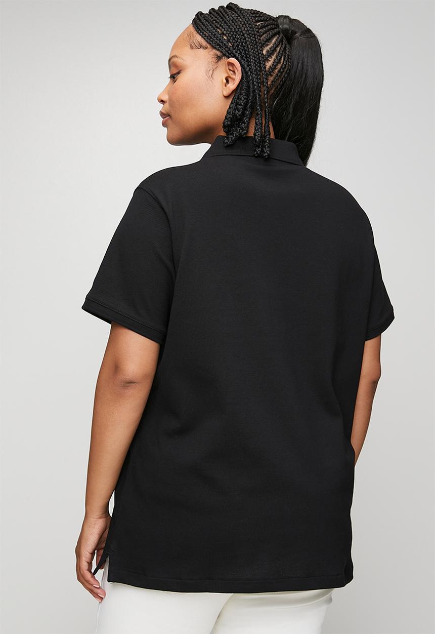 POLO - Wmn margot short sleeve golfer - black