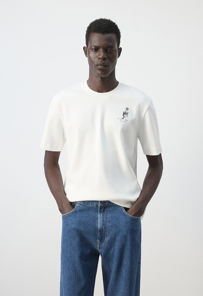 MANGO - T-Shirt Cuba - White