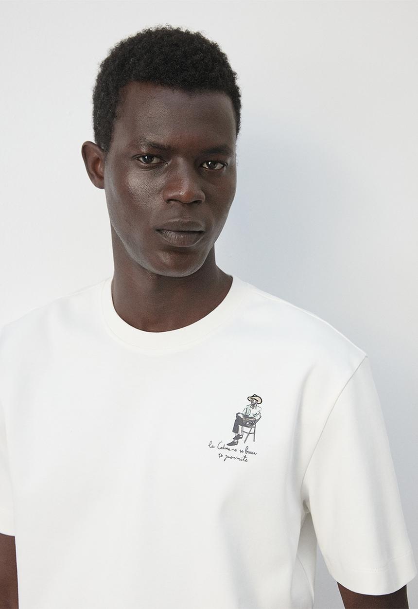 MANGO - T-Shirt Cuba - White