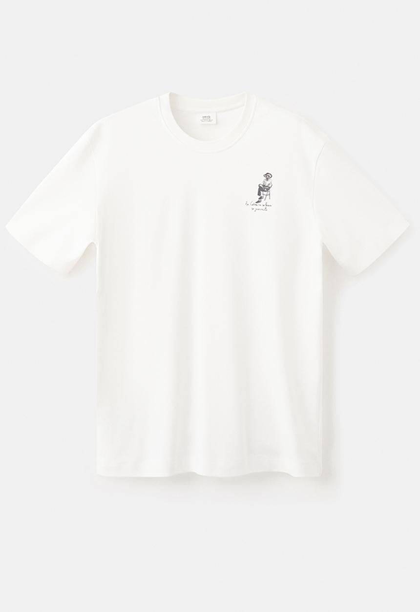 MANGO - T-Shirt Cuba - White