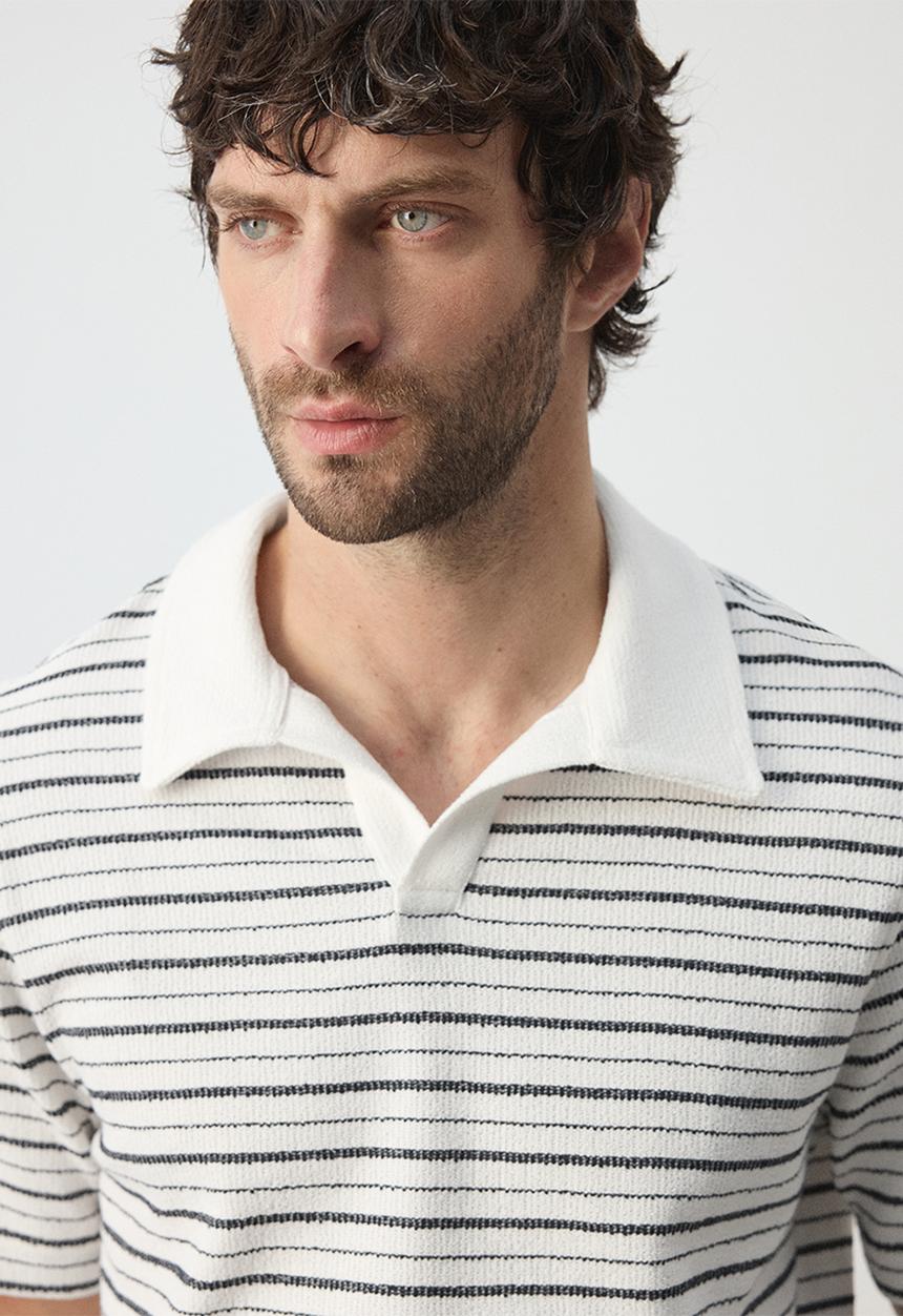 MANGO - Poloshirt Begur - Offwhite
