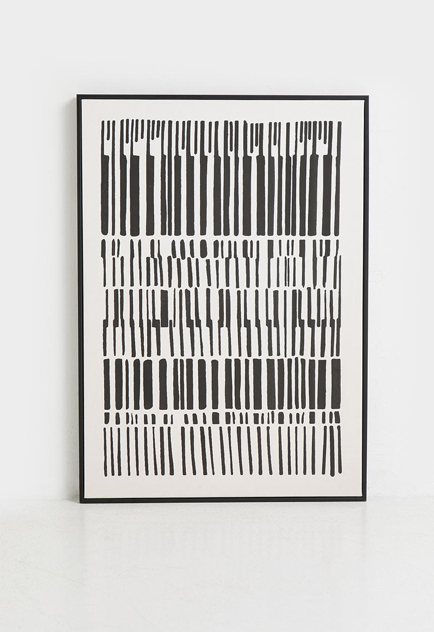 Sixth Floor - Linear Framed Wall Art - Black