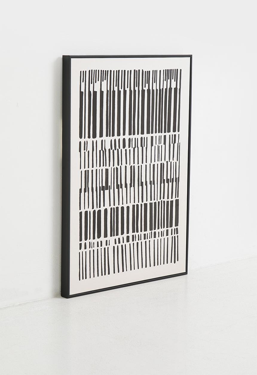 Sixth Floor - Linear Framed Wall Art - Black