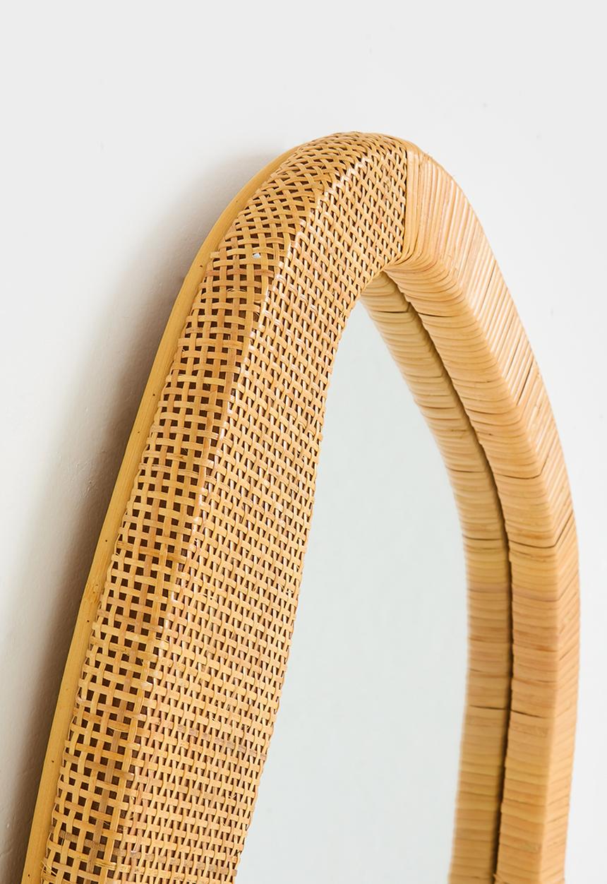 Sixth Floor - Rattan Mirror Natural 59x3.5x80cm