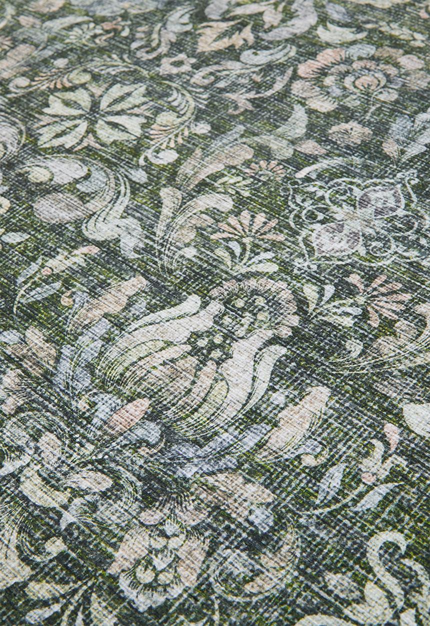 Sixth Floor - Etta Floral Rug Olive