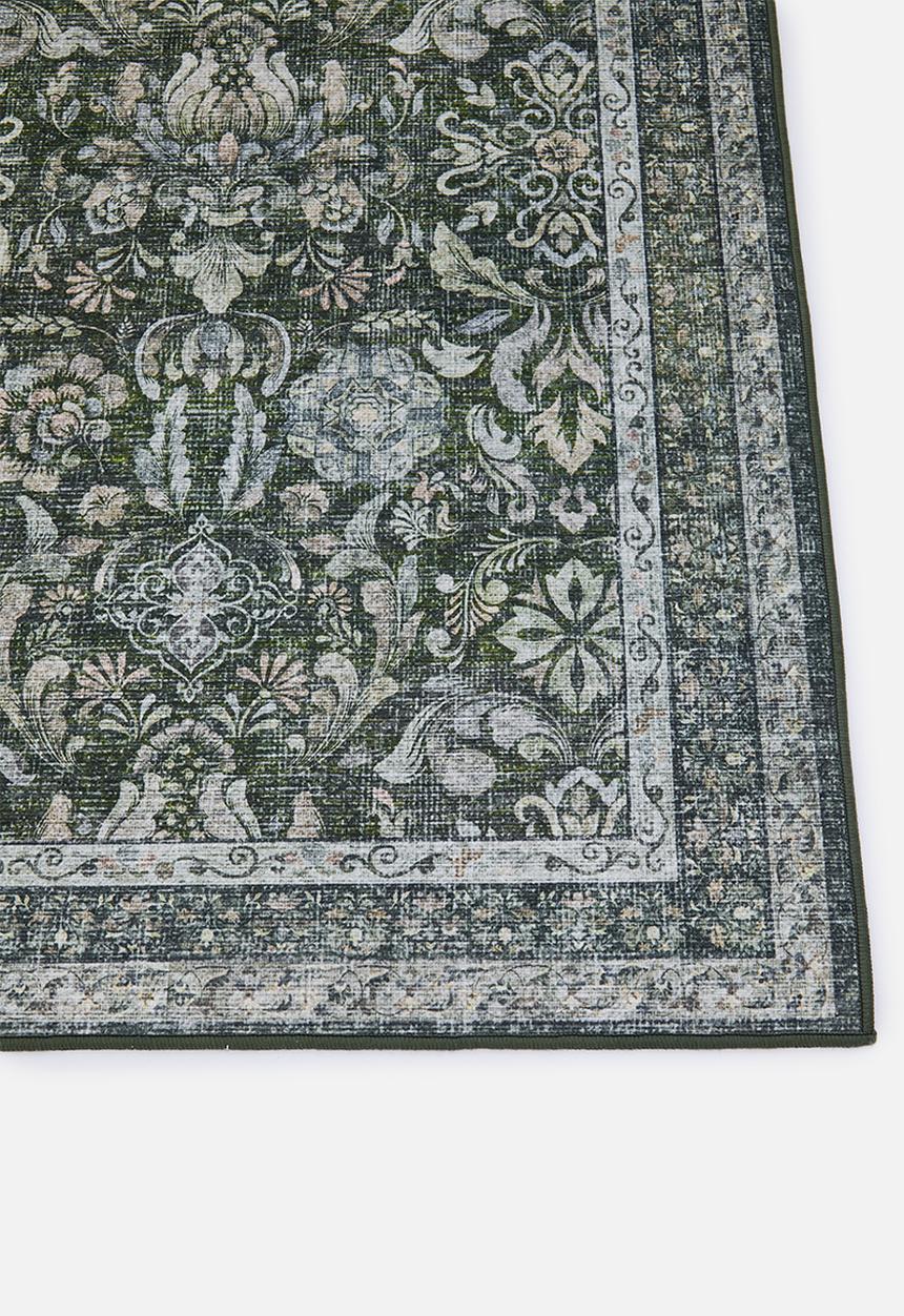 Sixth Floor - Etta Floral Rug Olive