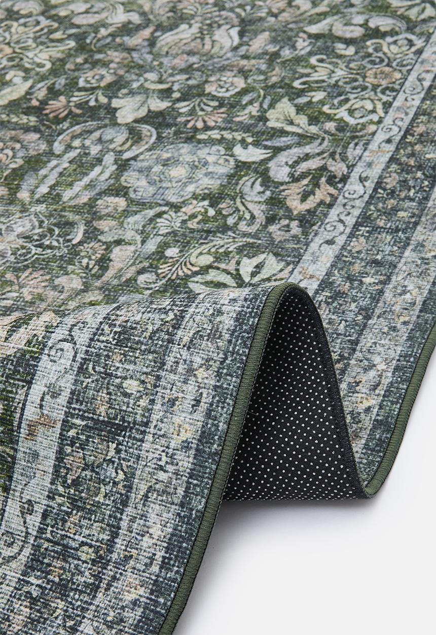 Sixth Floor - Etta Floral Rug Olive