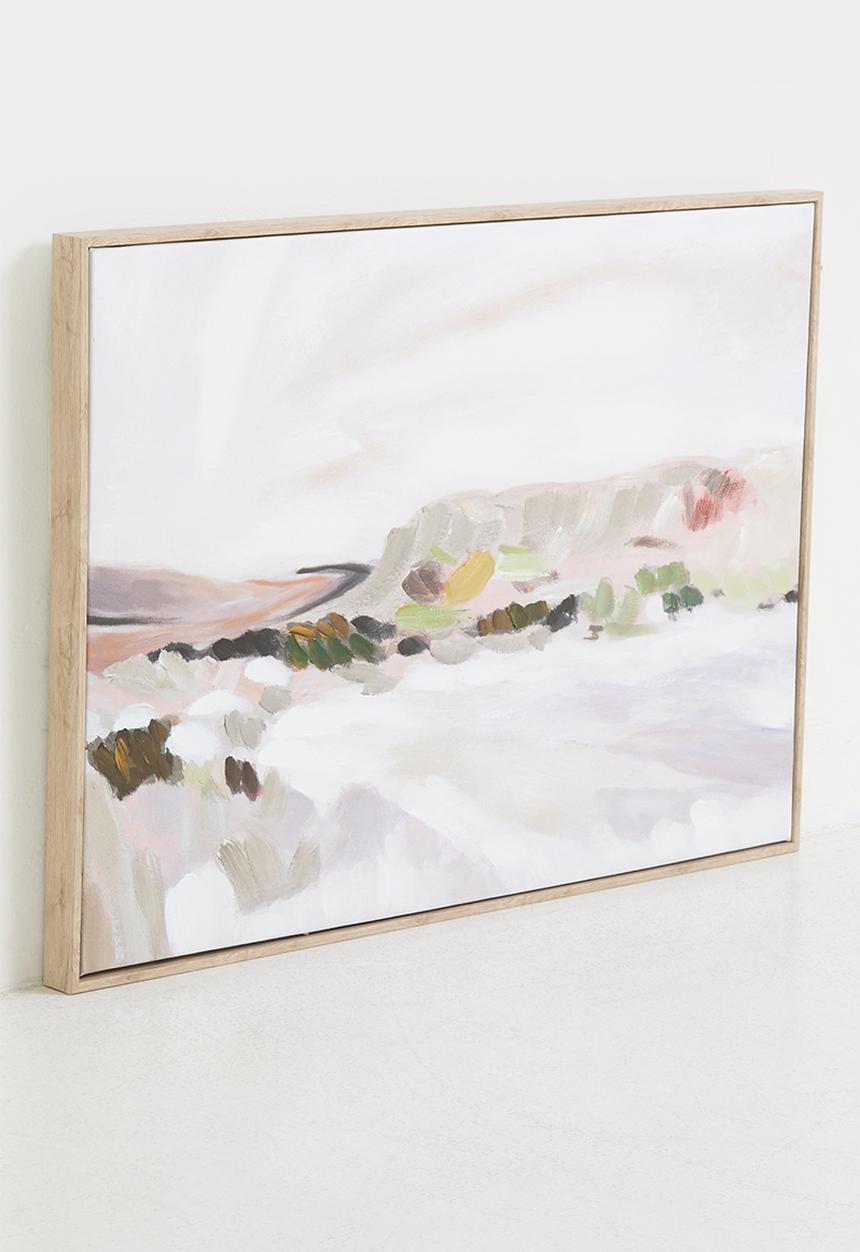 Sixth Floor - Hills Framed Wall Art - Natural